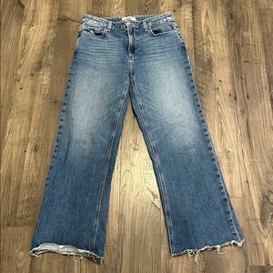 PAIGE LEENAH ankle Medium Blue Flare Jeans
